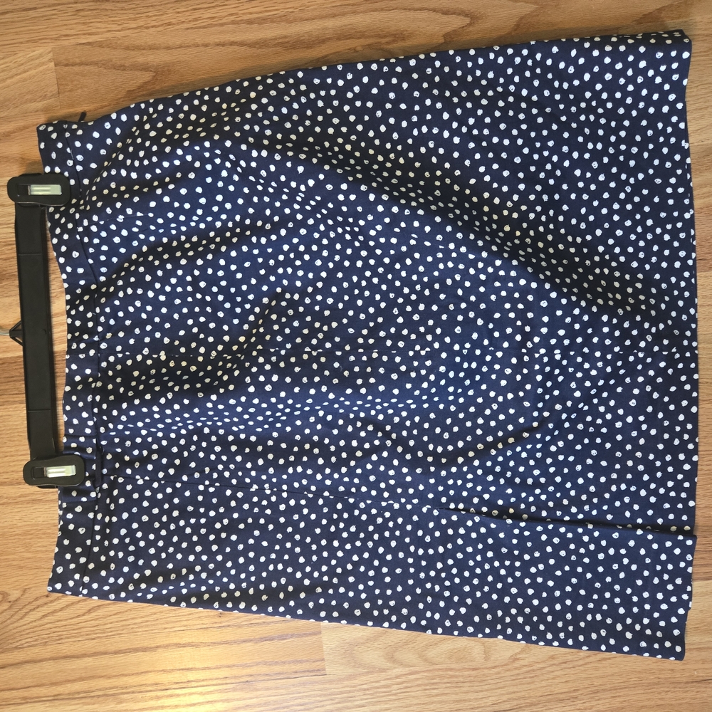 Brooks Brothers Polka Dot Skirt - Navy and White